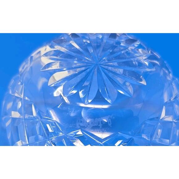 WATERFORD LISMORE OPEN SUGAR BOWL, Cut Lead Crystal, 3 1/4", Made in Ireland U30 - Picture 5 of 7